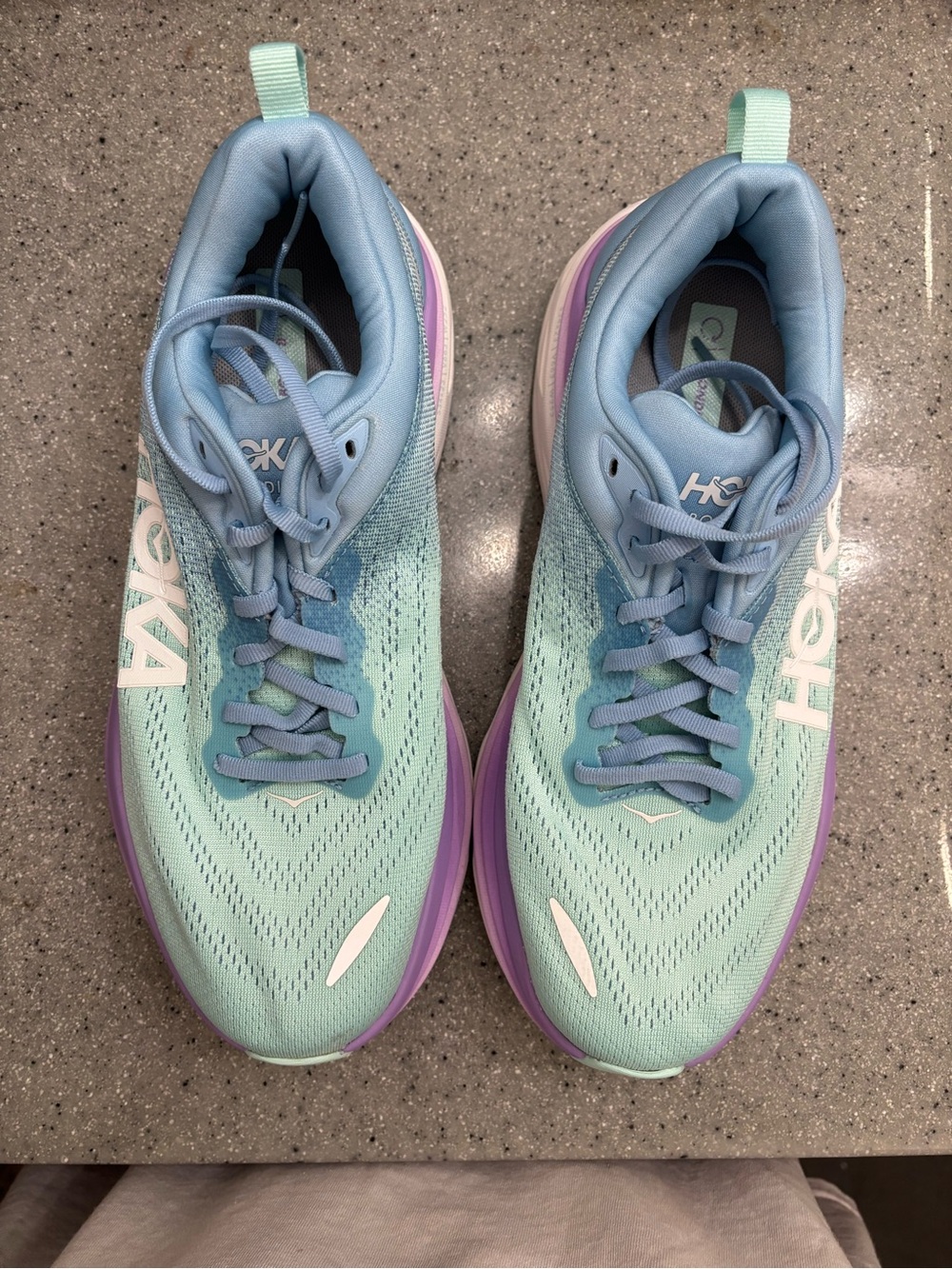 Hoka One One Women's Mint Green & Lavender Running Shoes